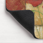 フローラ絵画と可視ブラシストローク マウスパッド (コーナー)