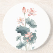 フローラ絵画の植物花 コースター (正面)