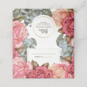 フローラ絵画の記念日のテーブル座席表 プレイスカード (外部開封)