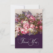 フローラ絵画の記念結婚カード 招待状 (正面)