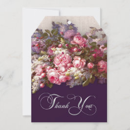 フローラ絵画の記念結婚カード 招待状