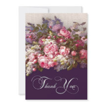 フローラ絵画の記念結婚カード