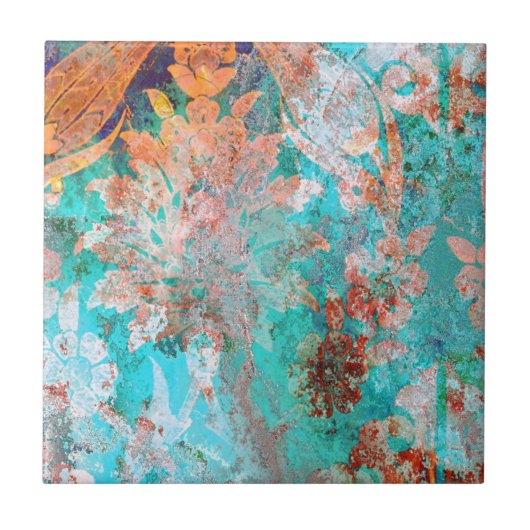 フローラ絵画の タイル (正面)