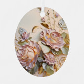 フローラ絵画イースター メタルオーナメント (正面)