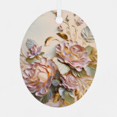 フローラ絵画イースター メタルオーナメント (裏面)