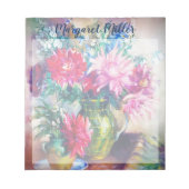 フローラ絵画パーソナライズされた ノートパッド (正面)