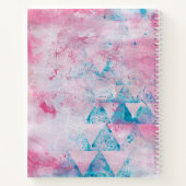 フローラ絵画抽象芸術パーソナライズされた詩 ノートブック (裏面)