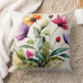 フローラ絵画色 クッション (ブランケット)