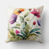 フローラ絵画色 クッション (正面)