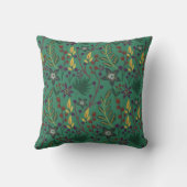 フローラ継ぎ目なし花緑 クッション (裏面)