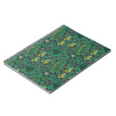 フローラ継ぎ目なし花緑 ノートブック (左側)