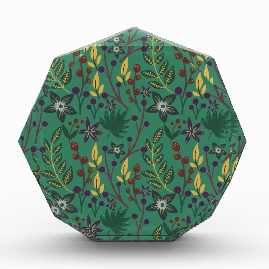 フローラ継ぎ目なし花緑 フォトブロック (正面)