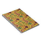 フローラ継ぎ目のない黄色い花葉と ノートブック (右側)