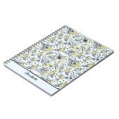 フローラ継ぎ目の大きなパーソナライズされた花 ノートブック (左側)