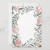 フローラ緑のヴィンテージ素朴結婚式招待状 招待状 (裏面)