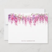 フローラ緑葉藤の水色 ノートカード (正面)