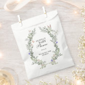 フローラ緑豊かなワイルドフラワーボホベイビーシャワーありがとう フェイバーバッグ (クリップ留めされた状態)