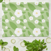 フローラ緑 キッチンタオル (折り畳み)