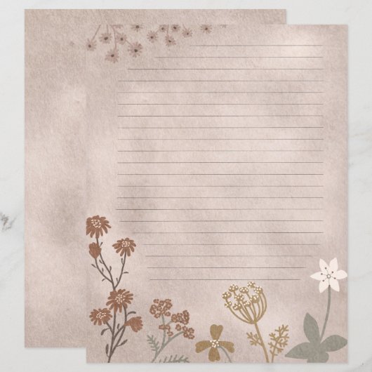 フローラ線の履歴シート (正面/裏面)