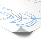 フローラ線フランスの青結婚の座席表 ポスター (角)