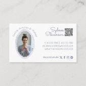 フローラ編み物手作りクロシェ職人の写真 名刺 (裏面)