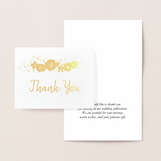 フローラ縁どありがとう 箔カード (ディスプレー)