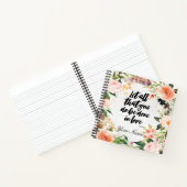 フローラ縁どのまわりにとバイブル感動的引用文 ノートブック (内部)