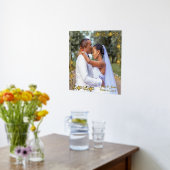 フローラ縁どのカスタム写真 箔ポスター (レイダウン (キッチン))