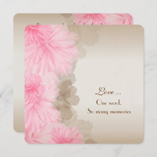 フローラ縁どの更新 招待状 (正面/裏面)