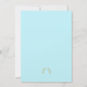 フローラ縁どアア&金ゴールドインディアン結婚ズメフェンディ 招待状 (裏面)