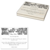 フローラ縁どカスタマイズ ラバースタンプ (押印)