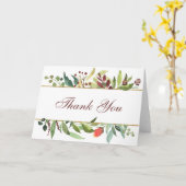 フローラ縁どサンキューカード カード (黄色い花)