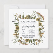 フローラ縁どシャワー招待券 招待状 (正面)