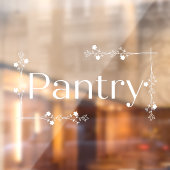 フローラ縁どパントリー看板ドアウィンドウの固定 ウィンドウサイン (シート2)