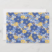 フローラ縁どファミリーフォトブルーイエローカスタム シーズンカード (裏面)