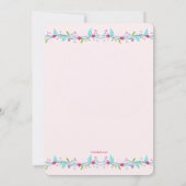 フローラ縁どフォト招待状 招待状 (裏面)