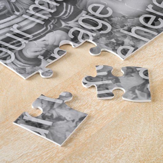 フローラ縁どフパーソナライズされたレームの写真の追加 ジグソーパズル (側面)