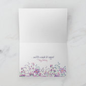 フローラ縁どフレンド誕生日 カード (内部)