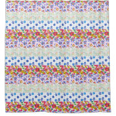 フローラ縁どボホスタイルカントリーコテージ シャワーカーテン (正面)