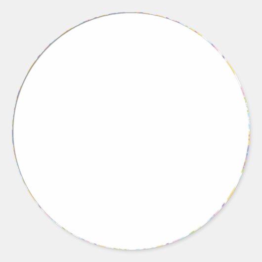 フローラ縁どラウンドステッカーD4 ラウンドシール (正面)