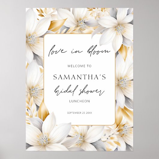 フローラ縁どラブイン開花歓迎ブライダルシャワー ポスター (正面)