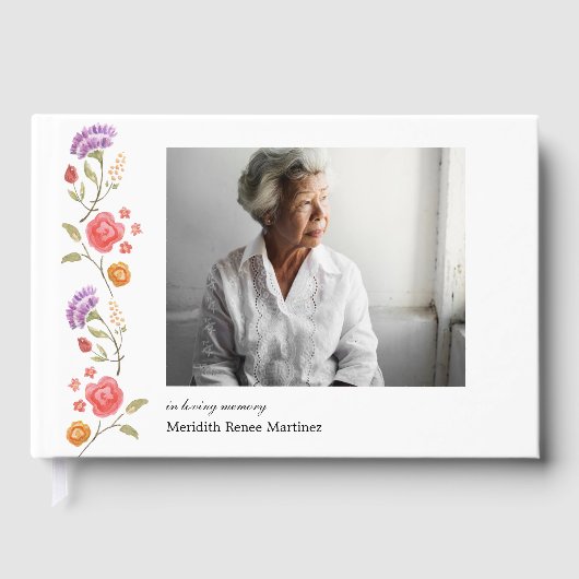 フローラ縁ど写真お祝い ゲストブック (正面)