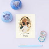 フローラ縁ど写真Save the Date招待状 チラシ (シングル)