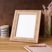 フローラ縁ど周年記念フレーム レーザー彫刻フレーム (左)