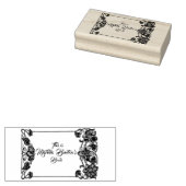 フローラ縁ど所有スタンプ ラバースタンプ (押印)