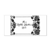 フローラ縁ど所有スタンプ ラバースタンプ (インプリント)