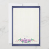 フローラ縁ど招待状 招待状 (裏面)