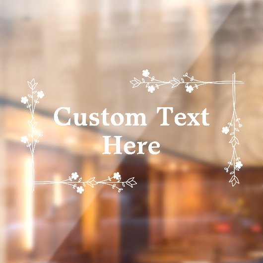 フローラ縁ど文字サイン扉窓の貼り付け ウィンドウサイン (シート2)