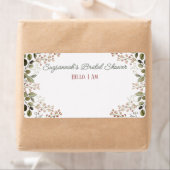 フローラ縁ど緑バラ紙ラベル名タグ ラベル (インサイチュ)