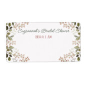 フローラ縁ど緑バラ紙ラベル名タグ ラベル (正面)